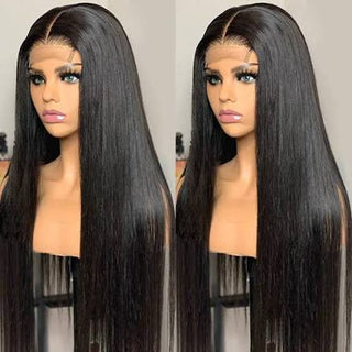 Straight wig Virgin closure 4x4 transparent HD