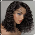 Perruque bouclés Virgin closure 4x4 transparents HD. Bonnet S,M,L,XL