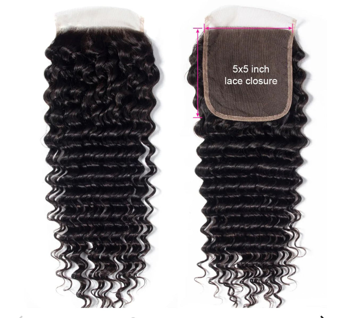 Closure 5x5 HD bouclés Virgin Hair