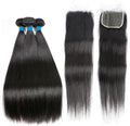3 Bundles Virgin Straight Weave with 4x4 Closure