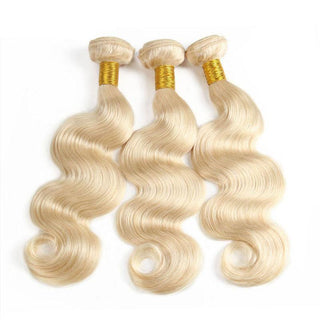 Light blonde weave 613 body wave Virgin Hair