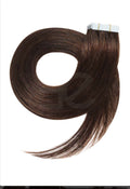Dark brown adhesive extension N4 natural hair