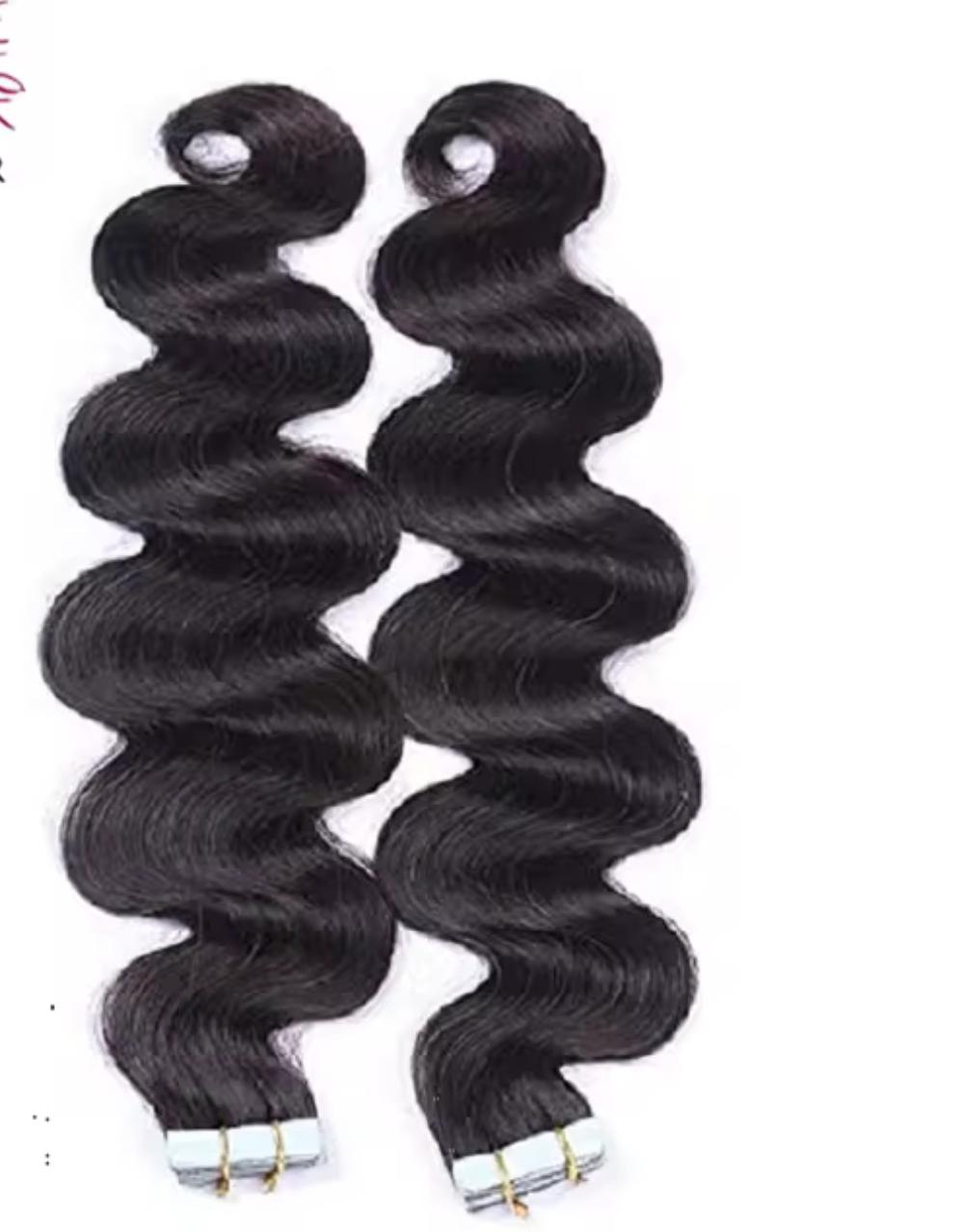 Body Wave Virgin Hair Adhesive Extension